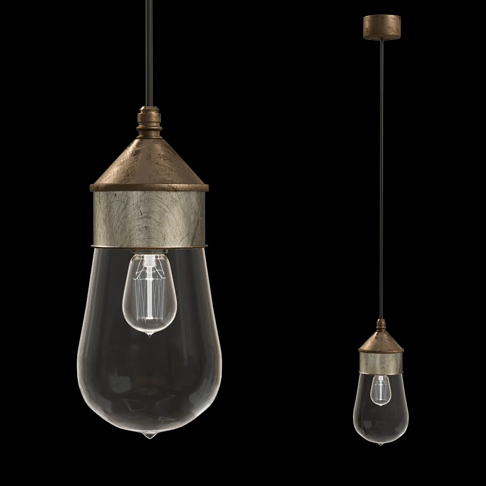 Il Fanale – Pendant lamp Drop 270.03.ORT 3ds Max