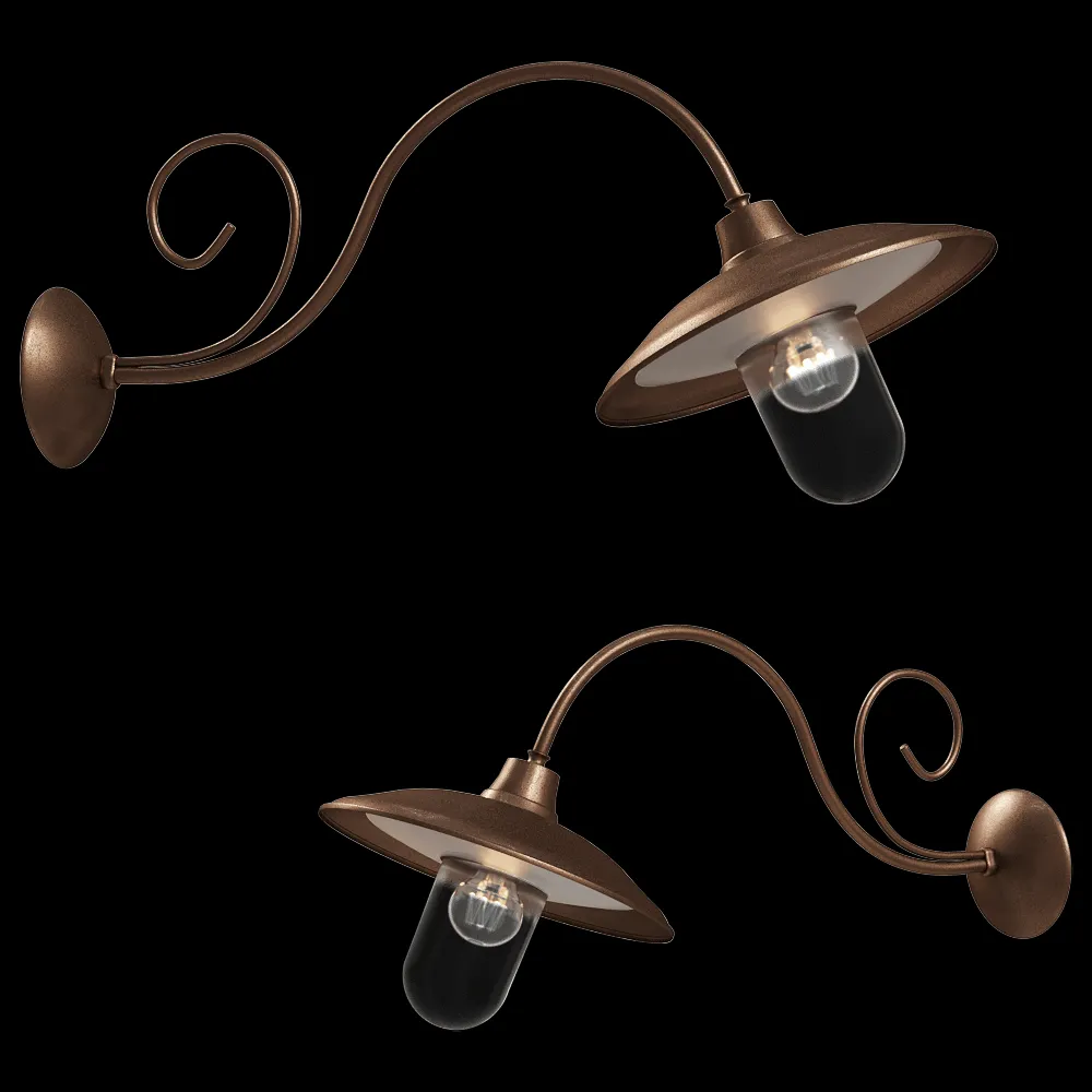 Il Fanale – Wall lamp Barchessa 220.26.ORB 3ds Max