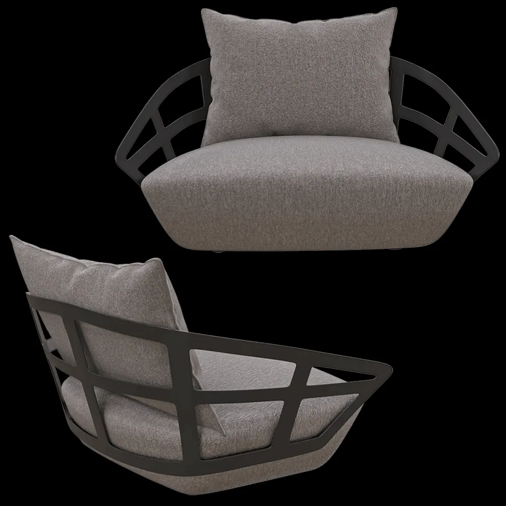 IL Loft  – Armchair Flame 3ds Max