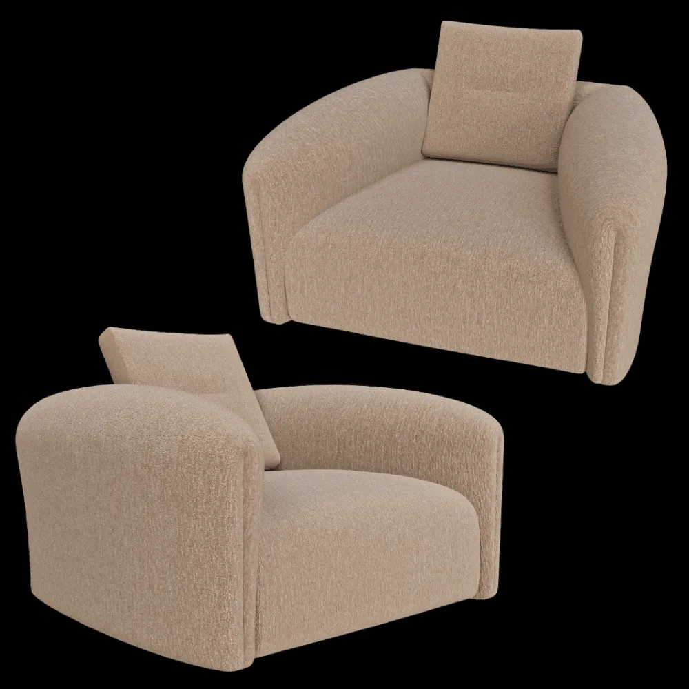 IL Loft  – Armchair Quentin Poltrona 3ds Max
