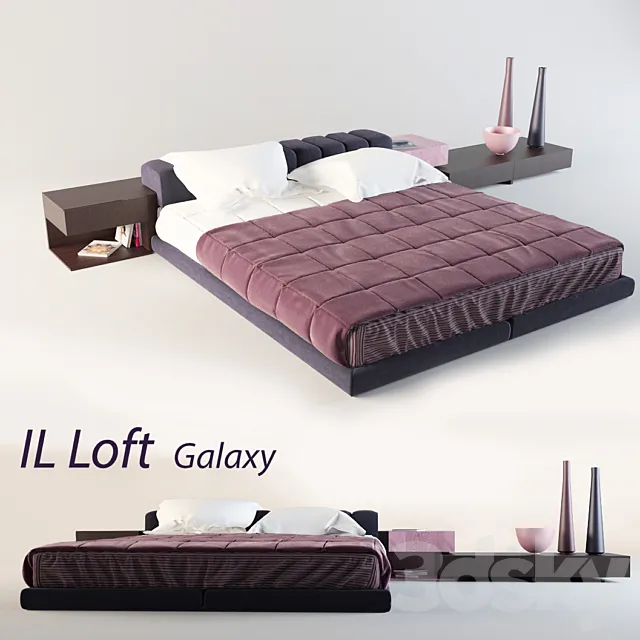 Il Loft Galaxy Bed 3DS Max Model