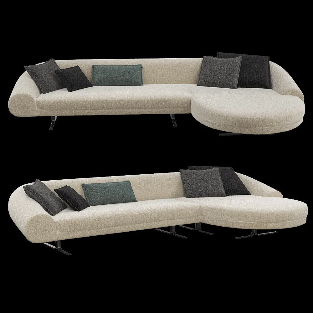 IL Loft  – Sofa Airstrike chaise lounge 3ds Max