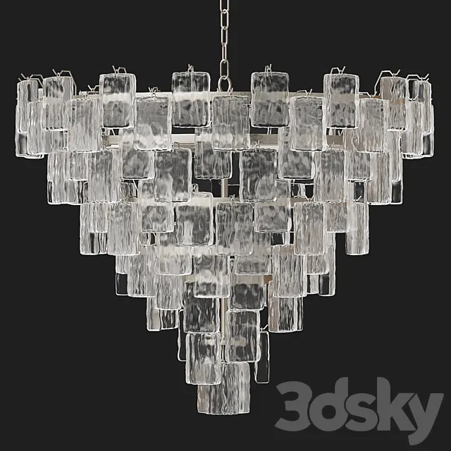 Il Paralume Marina VENETIAN GLASS CHANDELIER 3ds Max