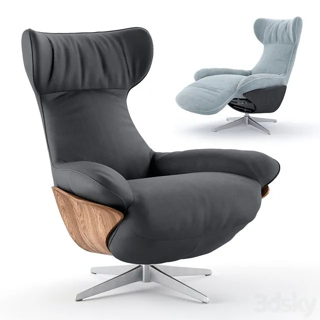 Ilia Recliner Chair (Natuzzi) 3dsMax Model