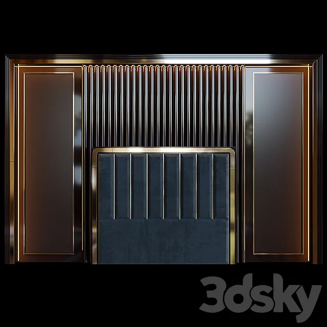 Illuminated headboard 3DS Max Model