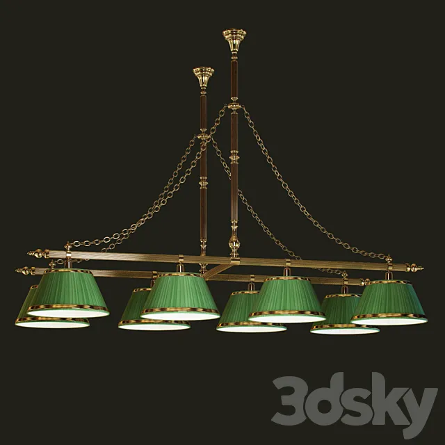 Illumination for billiard tables 3ds Max