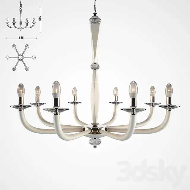 Illuminazione Darte Chandelier 08 3ds Max