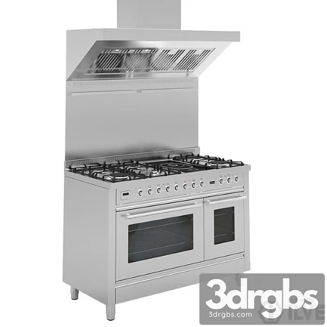 Ilve 120cm freestanding cooker – pw120fmp 2 3dsmax Download