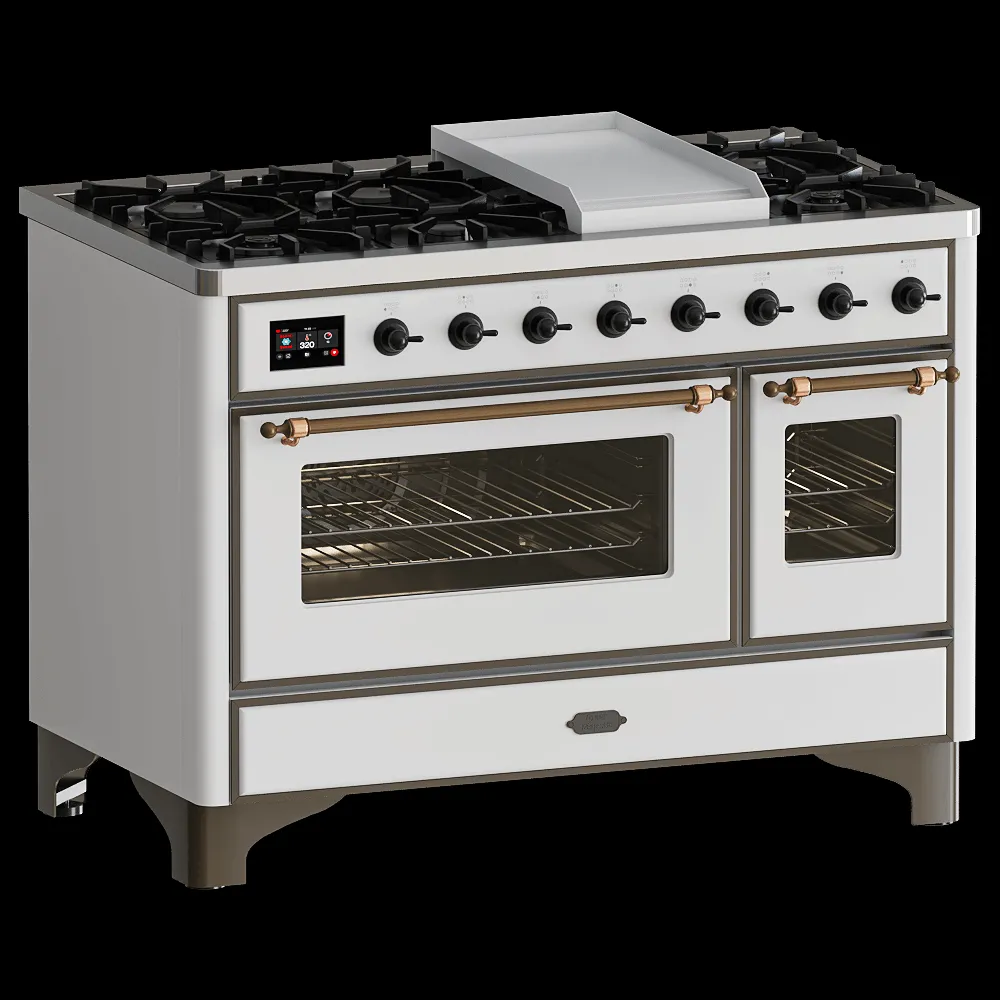 ILVE  – Double oven range cooker 120 cm TFT 3ds Max