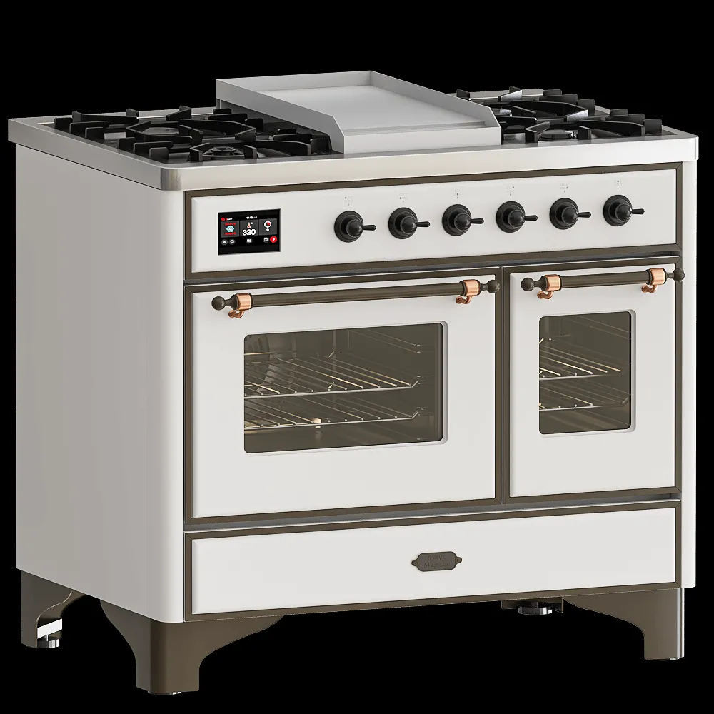 ILVE  – Kitchen with double electric oven UMD10FDNS3 3ds Max