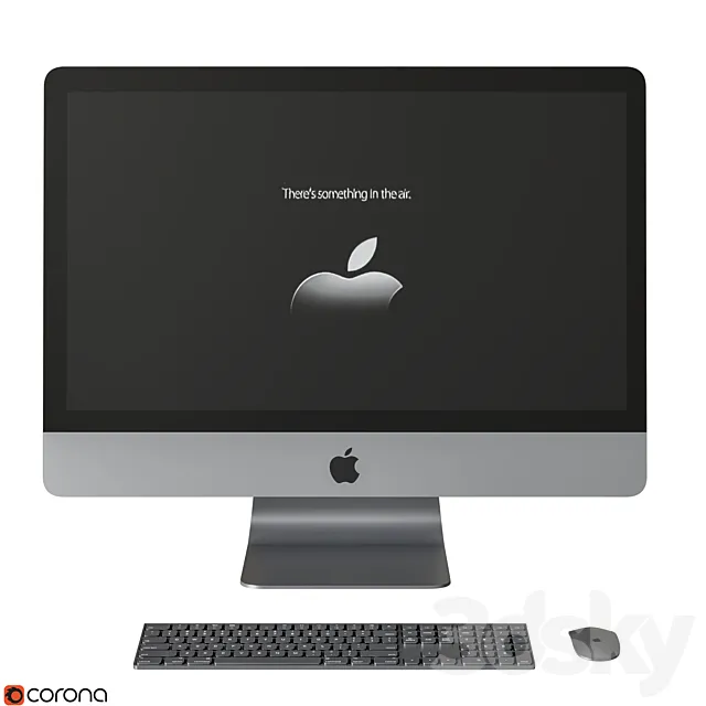 iMac PRO  Space Gray Color 3DS Max Model