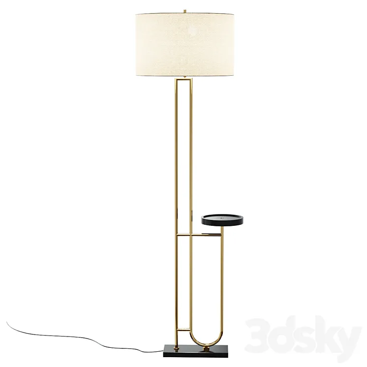 Imogen Floor lamp with tray Lamp with tray floor lamp floor lamp with table 3DS Max