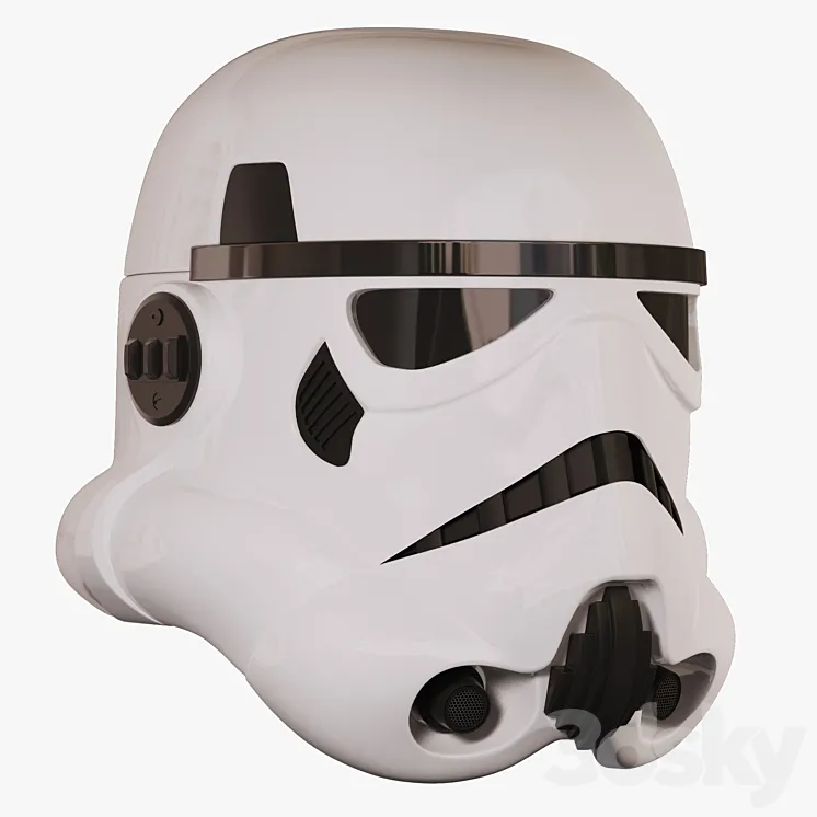 Imperial attack aircraft helmet (Star Wars) 3DS Max