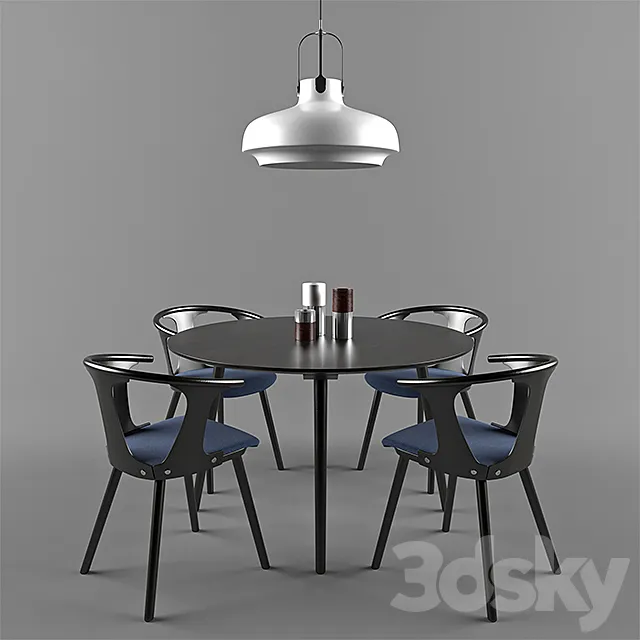 IN BETWEEN DINING SET 3ds Max