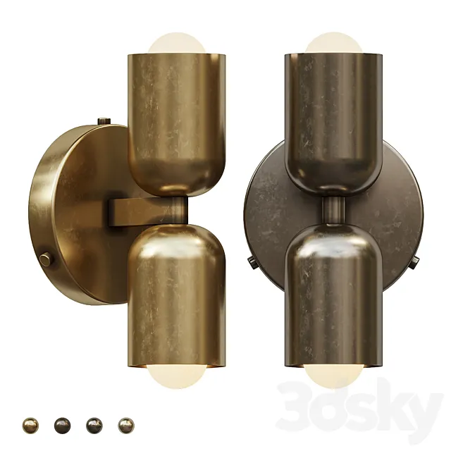 In Common With Brass Up Down Sconce 3ds Max