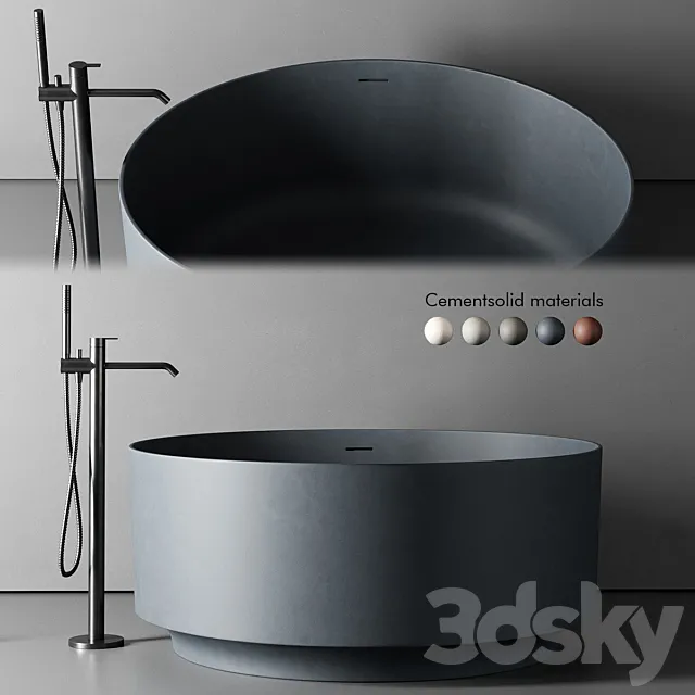 Inbani Arc Round Bathtub 3DS Max Model