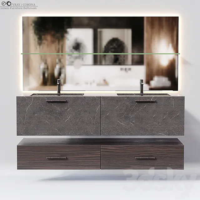 Inbani Furniture Bathroom 3DS Max Model