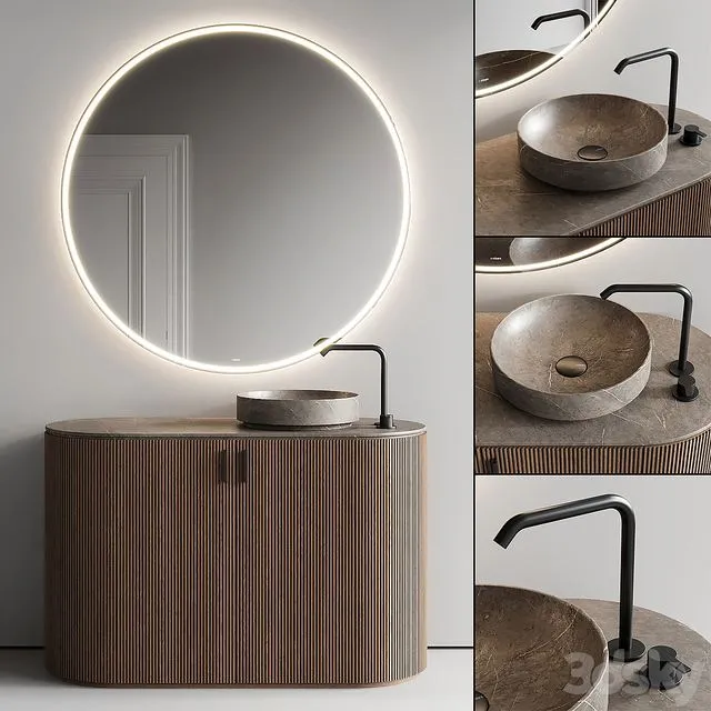 Inbani Grate Vanity Unit Set 10 3dsMax Model