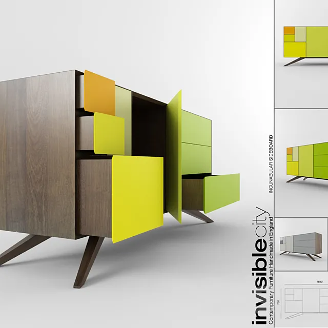 INCUNABULAR Sideboard | Invisible City 3DSMax File