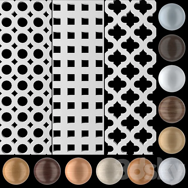 India circo quad 10-20. Perforated panels. Arkmaster 3ds Max