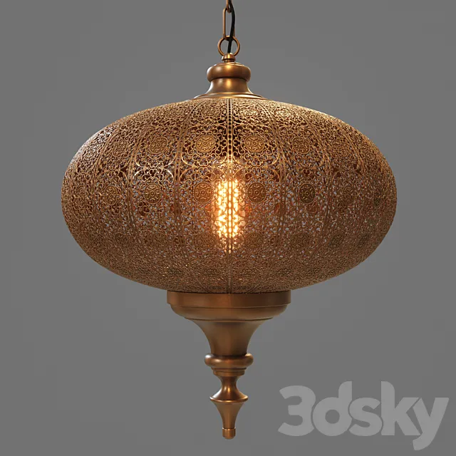 Indian chandelier 3DS Max Model