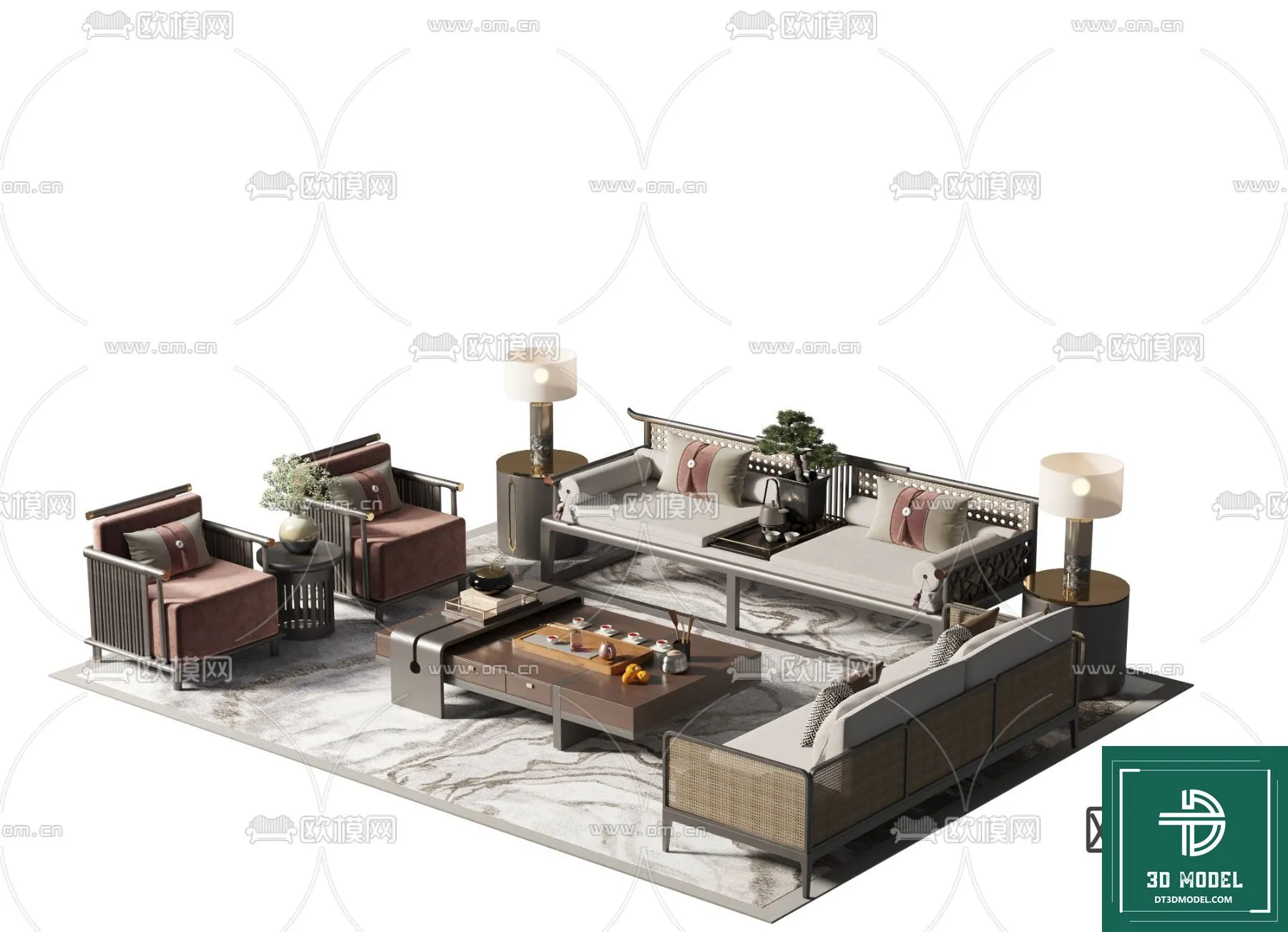 INDOCHINE STYLE – 3D MODELS – 849