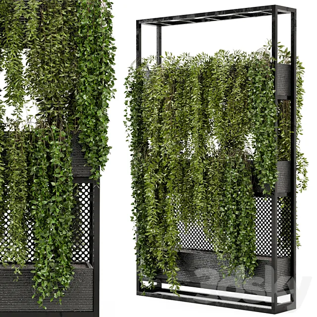 Indoor Hanging Plants in Metal Stand – Set 100 3ds Max