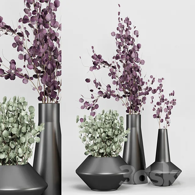 indoor Plant Set 04 – Eucalyptus bouquet 3ds Max