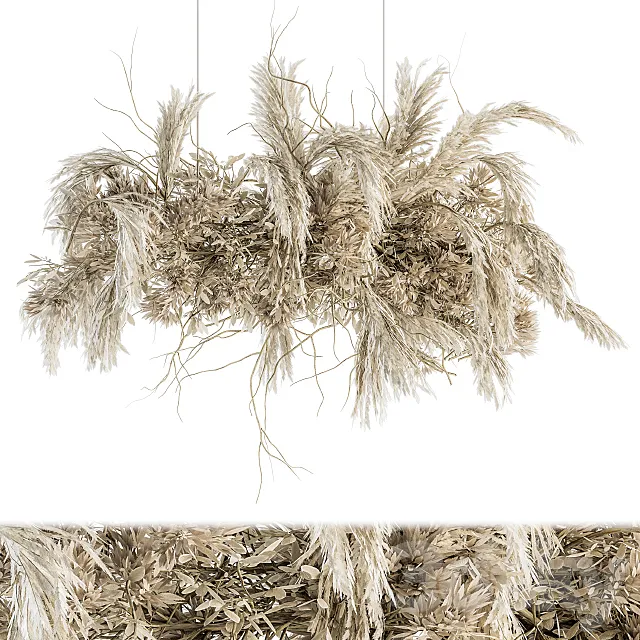 indoor Plant Set 121 – Dried Plant Hanging 3DS Max Model