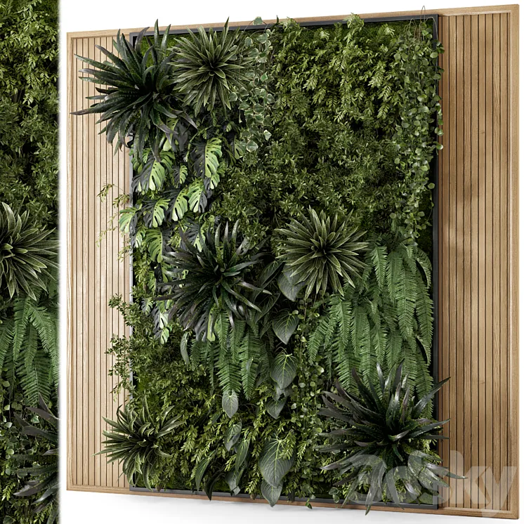Indoor Wall Vertical Garden Set – Set 1159 3DS Max Model