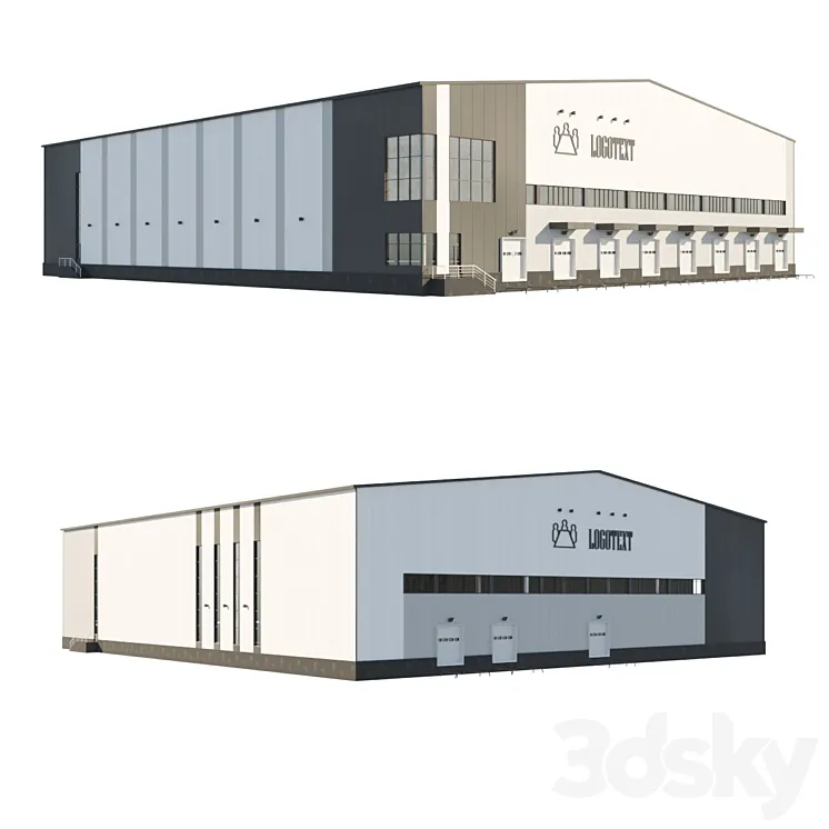 Industrial building 3DS Max