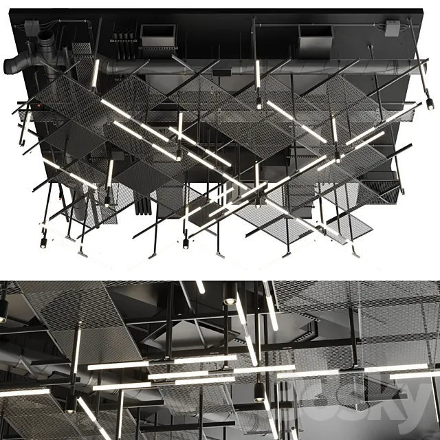 Industrial ceiling 6 3DSMax File