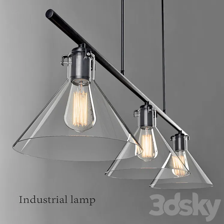 Industrial lamp 3DS Max