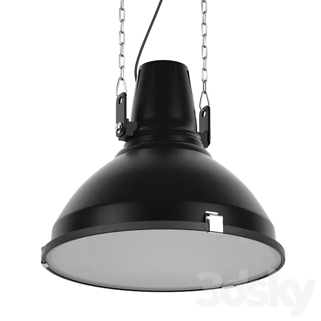 Industrial Lamp Black 3DSMax File