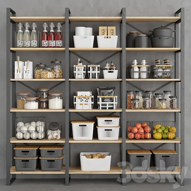 Industrial pantry 3DS Max Model