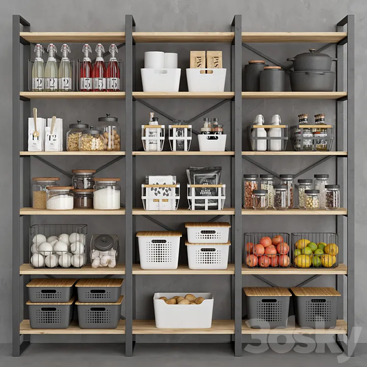 Industrial pantry 3DS Max