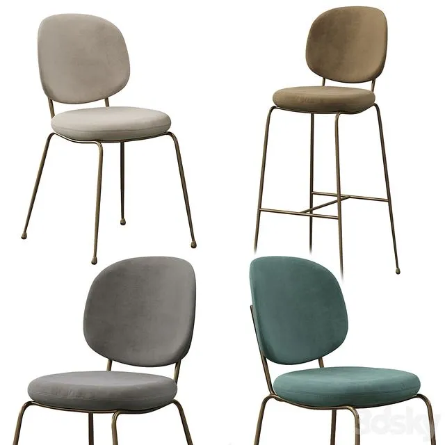 Industry Dining Chair 3dsMax Model