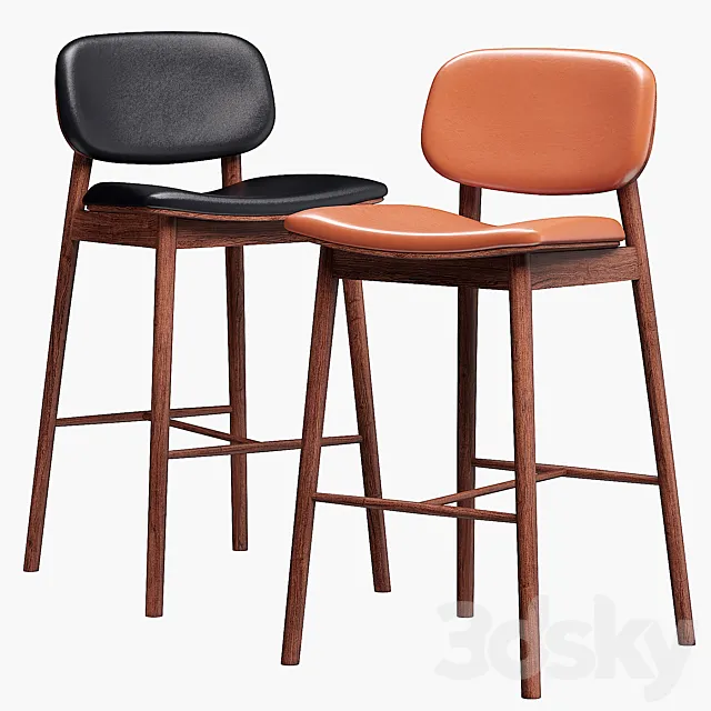 Industry West FREY bar stool 3DS Max Model