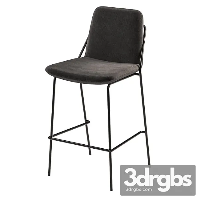 Industry west – sling bar stool 2 3dsmax Download