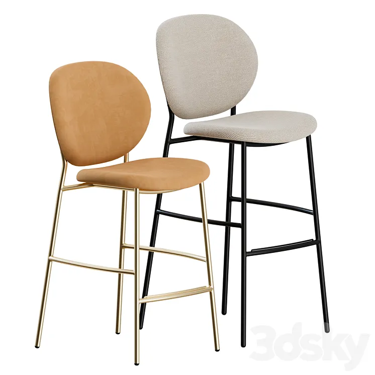 Ines Stools by Calligaris 3DS Max Model