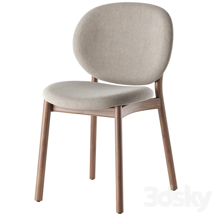 Ines Upholstered Chair By Calligaris 3DS Max Model