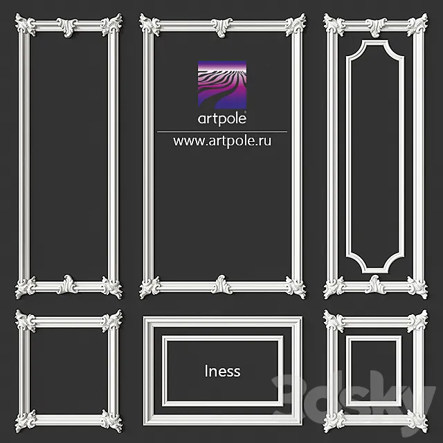 Iness frame set from Artpole 3DS Max Model