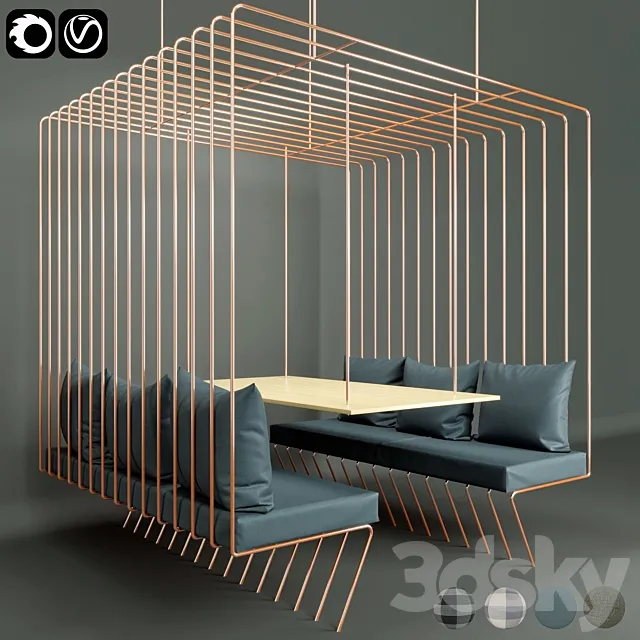 infibond restaurant & office 3ds Max