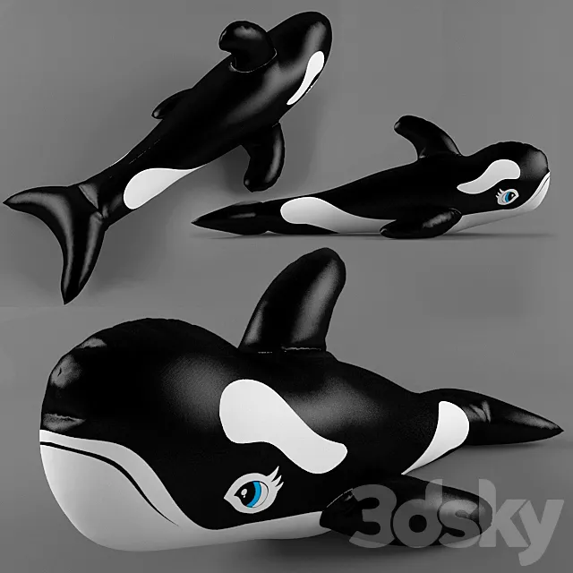 Inflatable killer whale 3DS Max Model