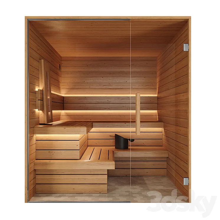 Infrared sauna \/ Infrared sauna 3DS Max