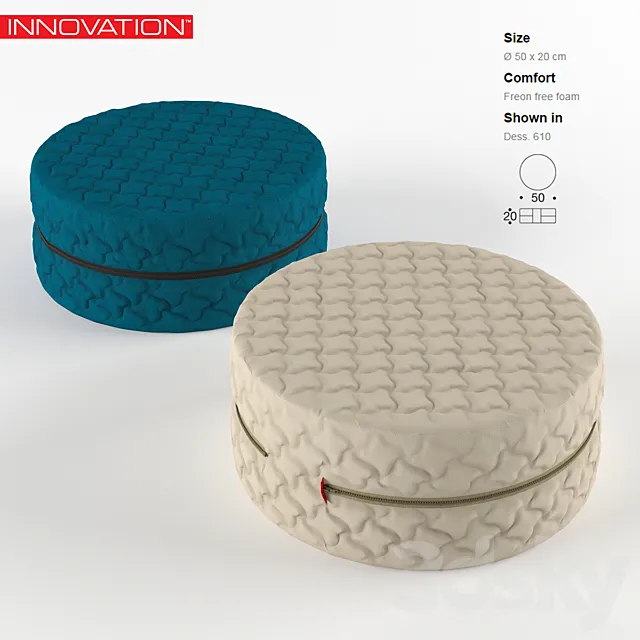 INNOVATION Coz Deconstructed floor cushions 3DS Max Model