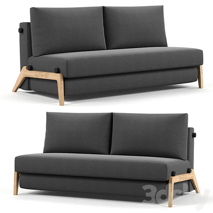 Innovation Living ILB 500 160 Sofa Bed Lacquered Oak 3DS Max Model