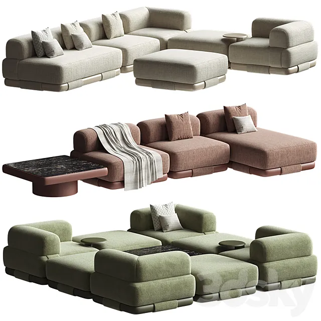 INSULA MODUlLAR Sofa Kettal 3ds Max