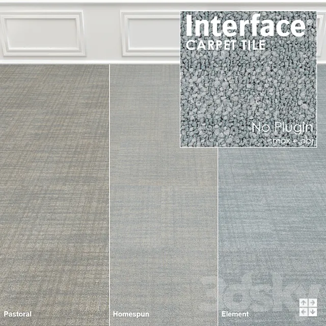 Interface Carpet Contemplation Texture No: 1 3DSMax File