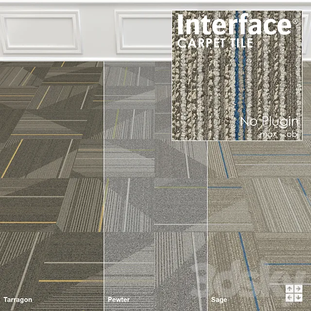 Interface Carpet Detours Texture No: 2 3DS Max Model